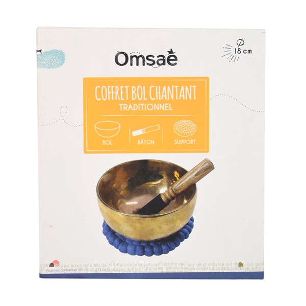 Coffret Bol Chantant Traditionnel Diamètre 18 cm