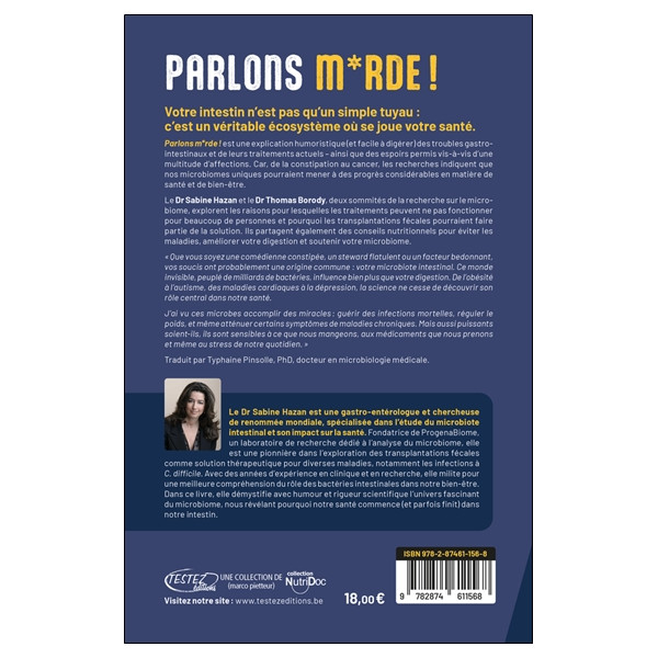 Parlons m*rde ! Maladie, digestion, santé intestinale, transplantations fécales