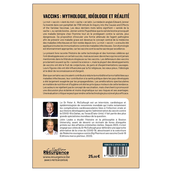 Vaccins - Mythologie, Idéologie et Réalité