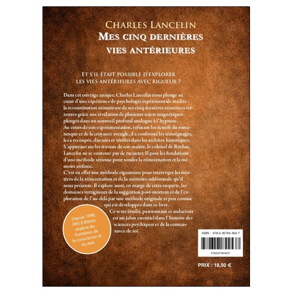 Mes cinq dernières vies antérieures