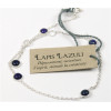 Bracelet pierres Lapis lazuli 4 mm - Argent 925