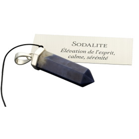 Pendentif Sodalite Forme pointe