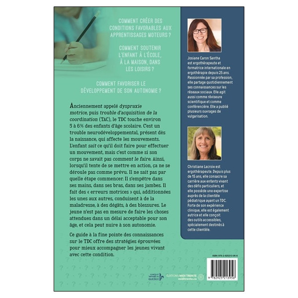 Le trouble développemental de la coordination (TDC) chez l'enfant et l'adolescent - 10 questions sur...