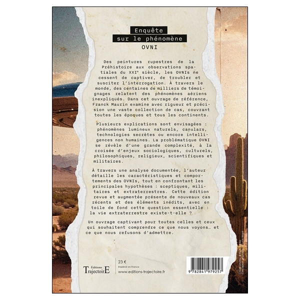 Enquête sur le phénomène OVNI - Des temps préhistoriques aux documents déclassifiés