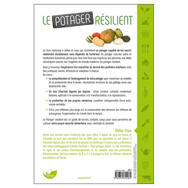 Le Potager résilient - Concevoir un jardin nourricier robuste, sobre et vraiment autonome