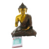Statuette Bouddha Abhaya Mudra en Laiton orange antique 20 cm