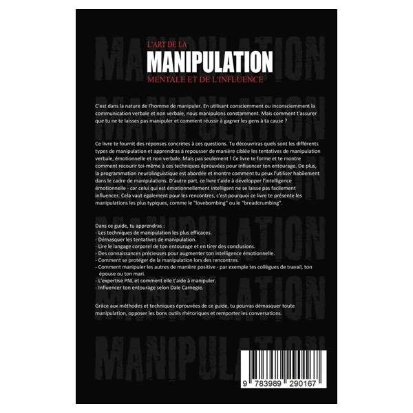 L'art de la manipulation mentale et de l'influence