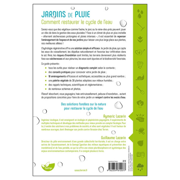 Jardins de pluie  Comment restaurer le cycle de leau
