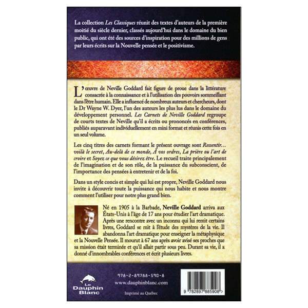 Les carnets de Neville Goddard - Les secrets de la manifestation dévoilés