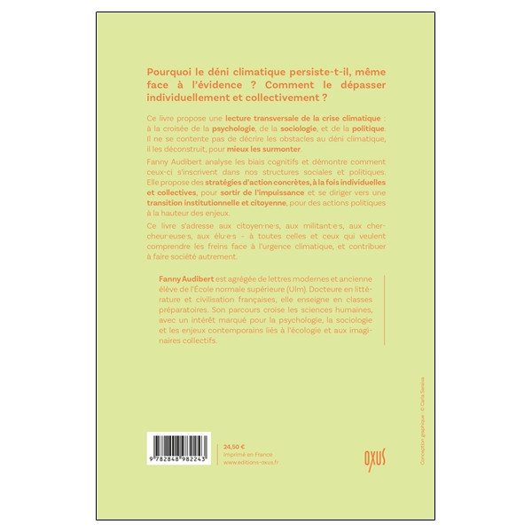 Sortir du déni climatique, entrer en action  Analyses et leviers daction pour une transition institutionnelle et citoyenne