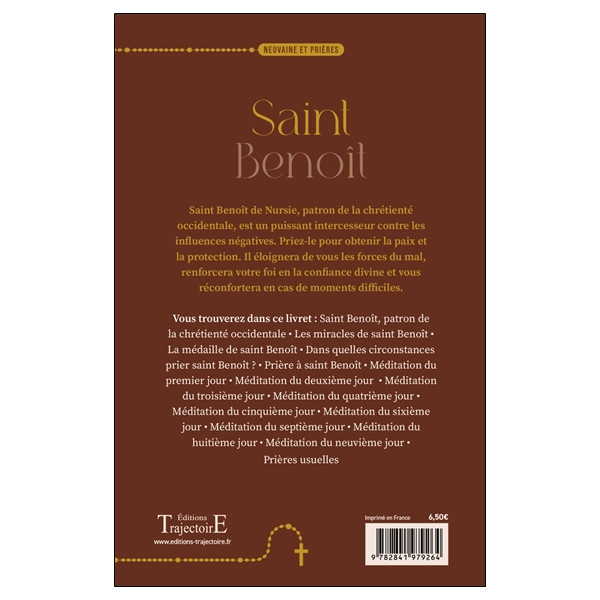 Saint Benoît - Neuvaine et prières