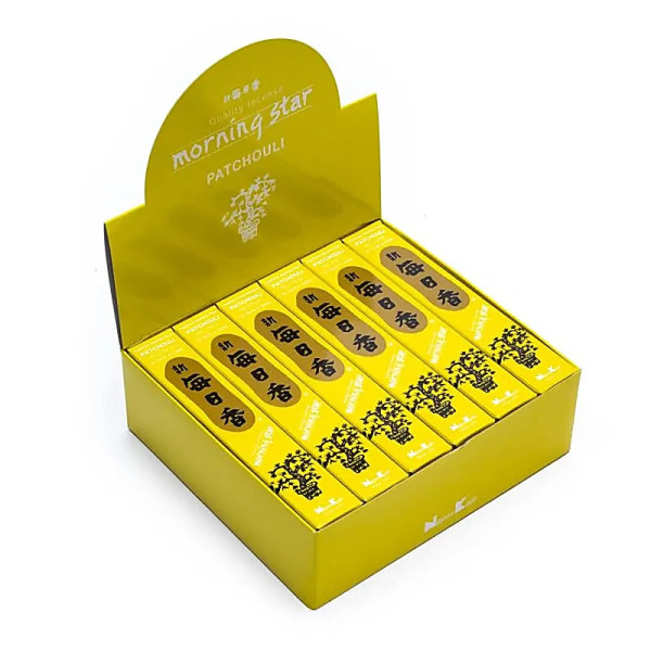 Emballé par 12, Encens Morning Star Patchouli -- 20 g