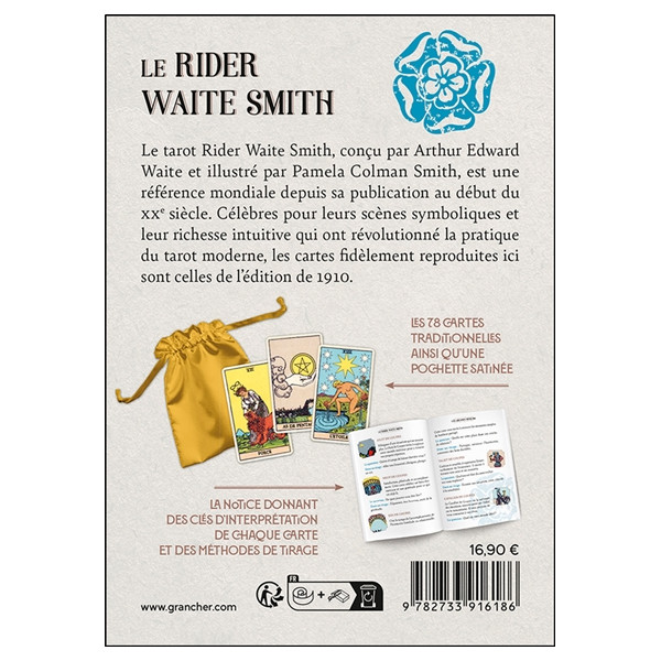 Le Rider Waite Smith - Les 78 cartes traditionnelles & 1 notice - Coffret