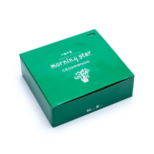 Emballé par 12, Encens Morning Star Bois de CÃ¨dre -- 20 g