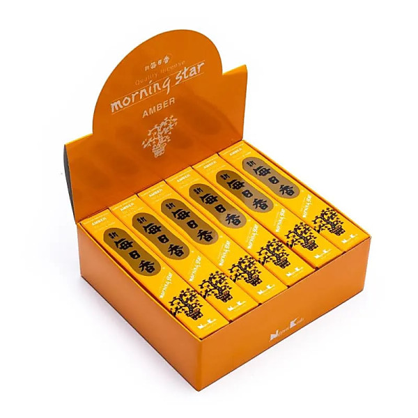 Emballé par 12, Emballé par 12, Encens Morning Star Ambre -- 20 g