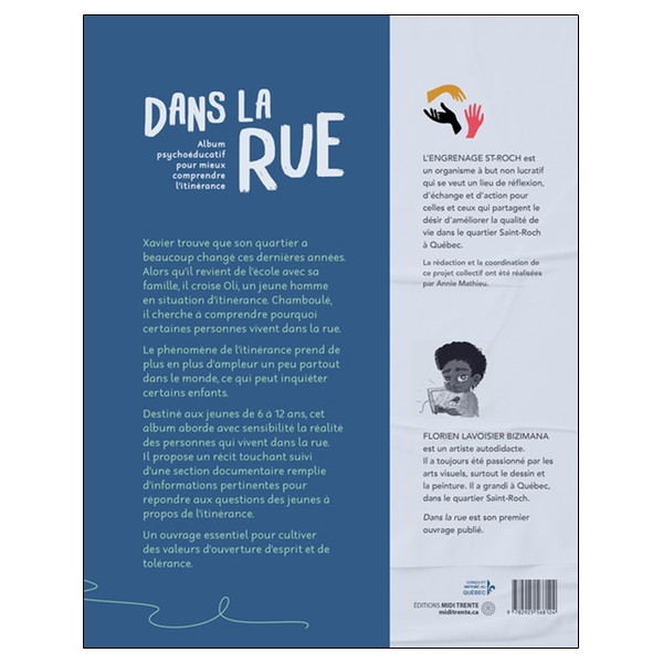 Dans la rue - Album psychoéducatif pour mieux comprendre l'itinérance