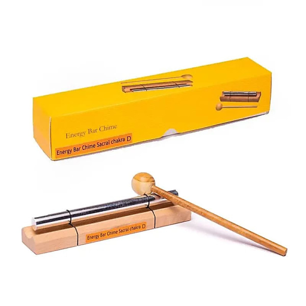 Barre musicale carillon thérapeutique 2° Chakra note RE --14.8 cm