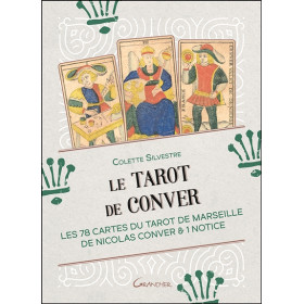 Le Tarot de Conver - Coffret - Les 78 cartes du tarot de Marseille de Nicolas Conver & Notice
