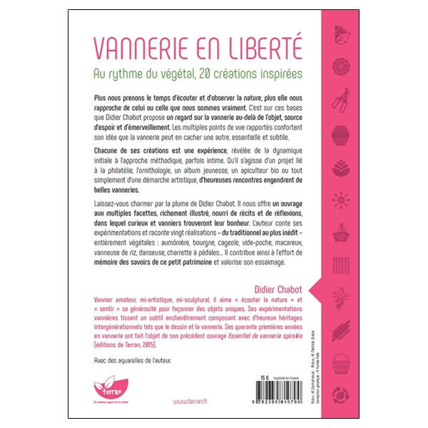 Vannerie en liberté - Au rythme du végétal, 20 créations inspirées