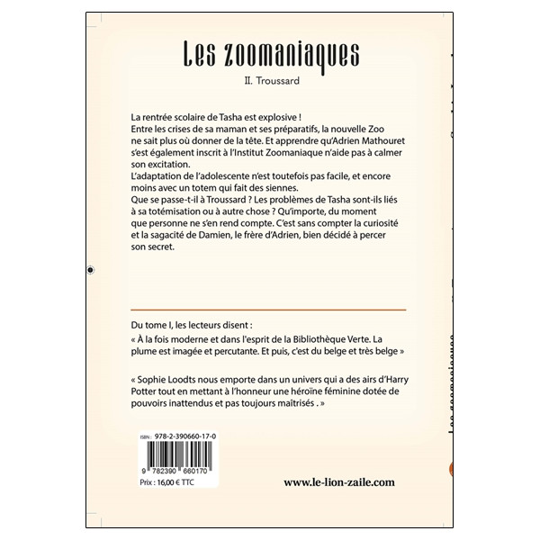 Les Zoomaniaques Tome 2 - Troussard
