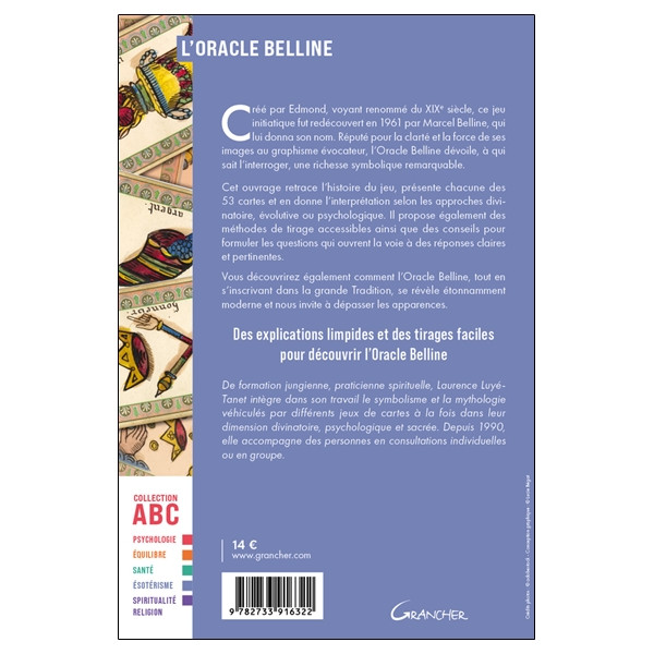 L'Oracle Belline - ABC - Clés d'interprétation divinatoire des 53 cartes et méthodes de tirage