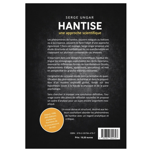 Hantise - Une approche scientifique - Enquête, modélisation et hypothèses sur les phénomènes de hantise