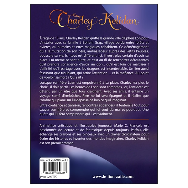 Charley Kelidan Tome 1 - Le dragon blanc