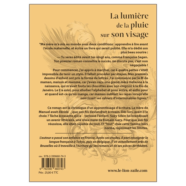 La lumière de la pluie sur son visage