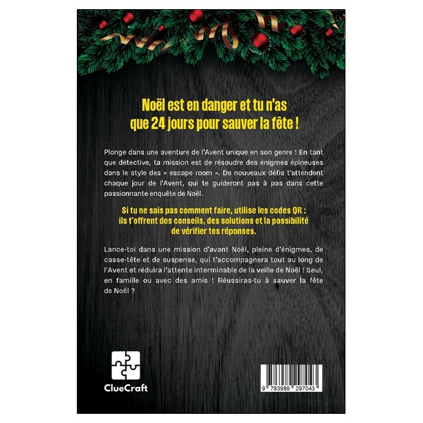 Le calendrier de l'Avent Escape Game - 24 jours pour sauver Noël