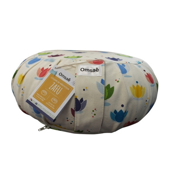 Zafu Enfant en Coton Imprimé Lotus