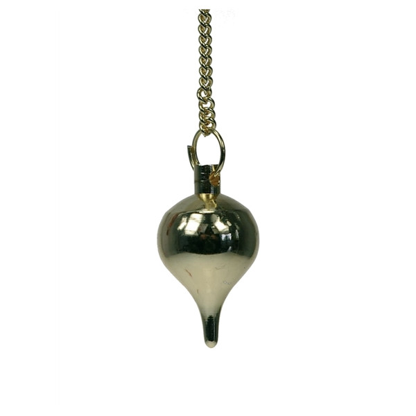 Pendule Goutte Métal Doré