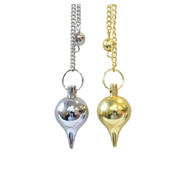 Mix Pendules Goutte - Métal Doré et Chromé