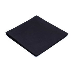Housse de tapis de méditation en coton bio noire (GOTS) -- 65x65x5cm； 239g