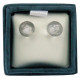 Boucles d'oreilles perles de cristal de roche - 6 mm