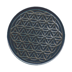 Fleur de Vie Hématite - diam. 4 cm