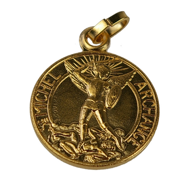 Médaille St Michel - Métal Doré