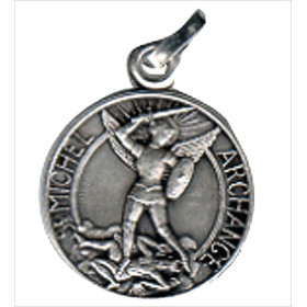 Médaille St Michel - Métal Argenté