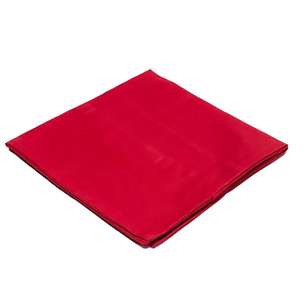 Housse de tapis de méditation 1er Chakra en coton bio (GOTS) rouge -- 65x65x5cm； 239g