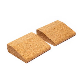 Coins (petits) en liège pour Yoga SET de 2 -- 7.5x9x3 cm