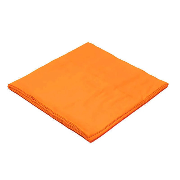 Housse de tapis de méditation 2ème Chakra en coton bio (GOTS) orange -- 65x65x5cm； 239g