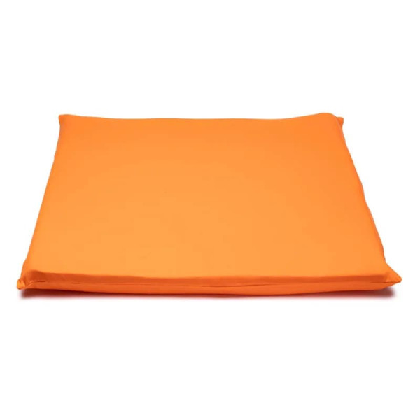 Housse de tapis de méditation 2ème Chakra en coton bio (GOTS) orange -- 65x65x5cm； 239g