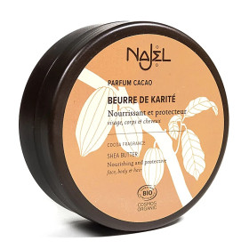 Najel Beurre de karité au cacao bio -- 100 g