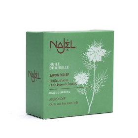 Najel Savon d'Alep à l'huile de Nigelle (cumin noir) -- 100 g