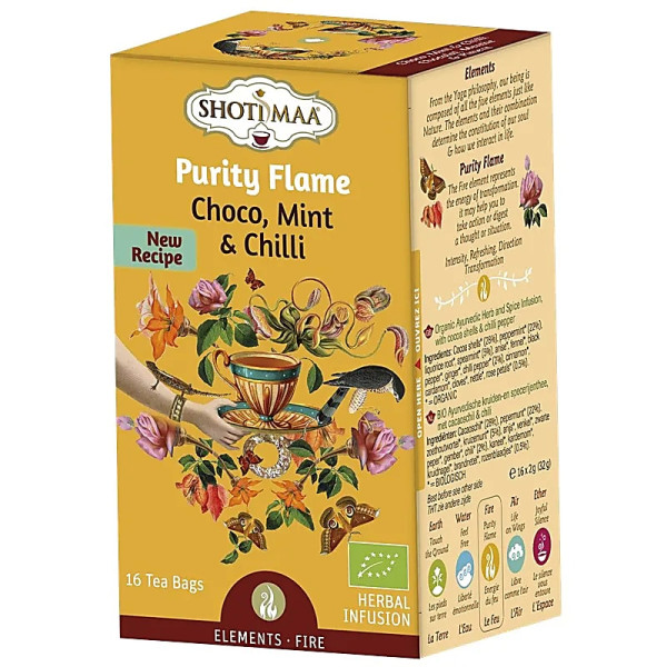 Emballé par 6, Shoti Maa Tisanne Purity Flame bio -- 32 g