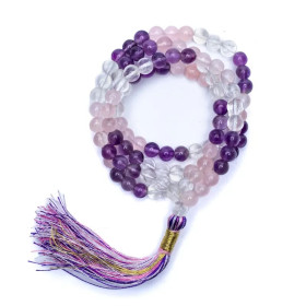 Mala Triangle d'Or 108 perles AA 6mm + sachet -- 0.6 cm