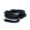 Mala Agathe noire 108 perles -- 0.8 cm