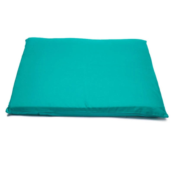 Housse de tapis de méditation 4ème Chakra en coton bio (GOTS) Vert -- 65x65x5cm； 239g