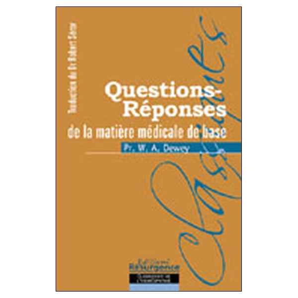 Questions-réponses de la matière médicale