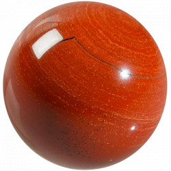 Sphère Jaspe Rouge - Pièce de 40 mm