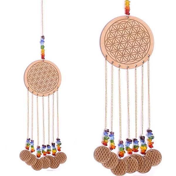 Décoration Feng Shui Fleur de la Vie -- 40x8 cm